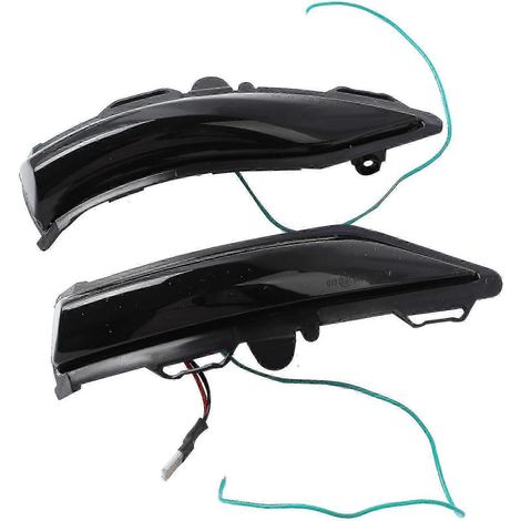 Rétroviseurs latéraux dynamiques à LED avec clignotants bleus et jaunes pour Ford Fiesta Line MK8 (2019+) (1/5)