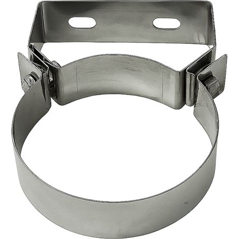Fascetta murale Ø 350 mm acciaio inox fissaggio canna fumaria parete piana (1/5)