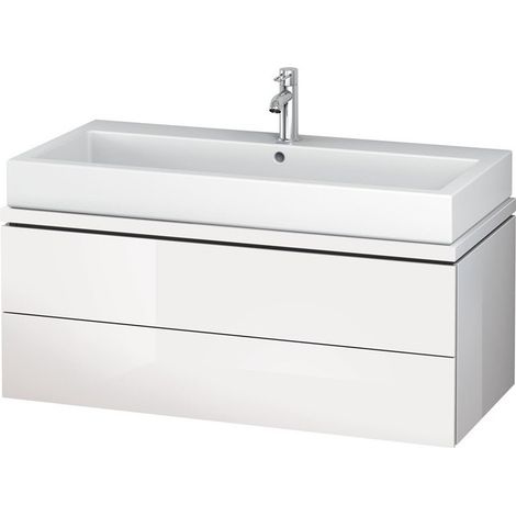 Meuble sous-vasque L-CUBE 1020x477x400mm basalt mat