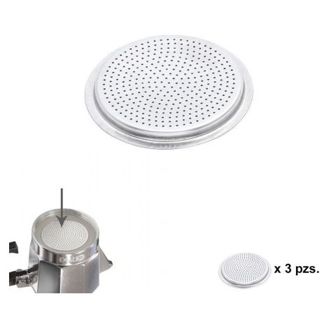 Machine à café filtre aluminium classique / induction 9 tasses (3 pièces) (1/2)