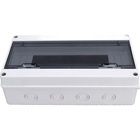 Boîte de distribution électrique extérieure étanche IP65, coffret de dérivation pour disjoncteur MCB, boîtier de protection HT 18W (1/5)