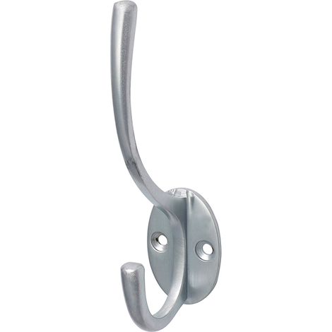 TIMCO Hat & Coat Hook Satin Chrome - 125 x 32mm