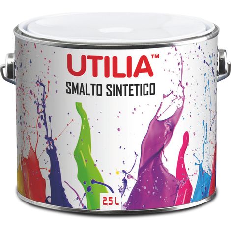 Utilia SMALTO SINTETICO lt. 2,5 Bianco lucido 2.00 pz