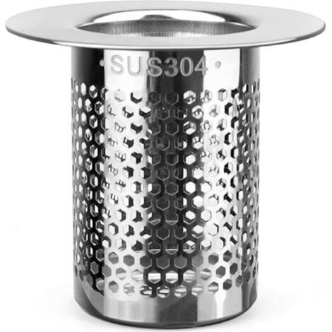 Filtre À Cheveux - 1 Pièce - Acier Inoxydable 304 - 5,5 X 5 Cm - Pour Siphon De Sol - Salle De Bain Cuisine Balcon (1/5)