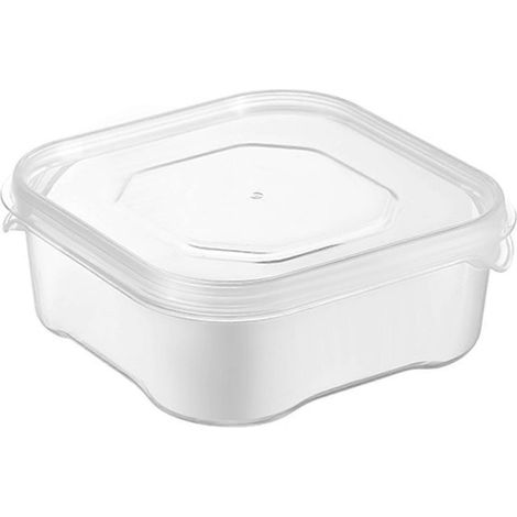 Contenant hermétique, empilable et transparent en polypropylène, 350 ml, pour les en-cas, pour l'organisation de la maison dans la cuisine et sur le plan de travail.-AquaForge (1/5)