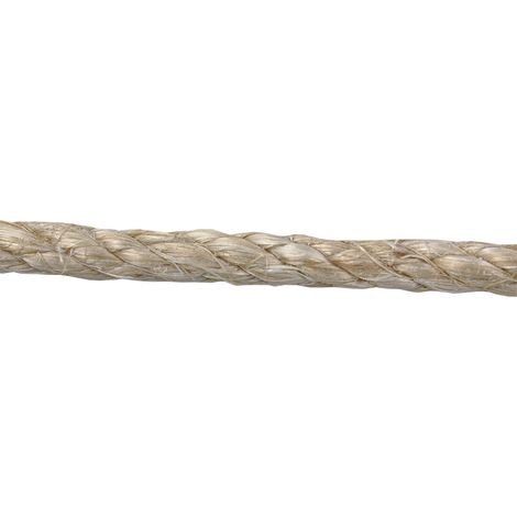 Corde Sisal 4 Plis 8 mm 50 Mts Naturel