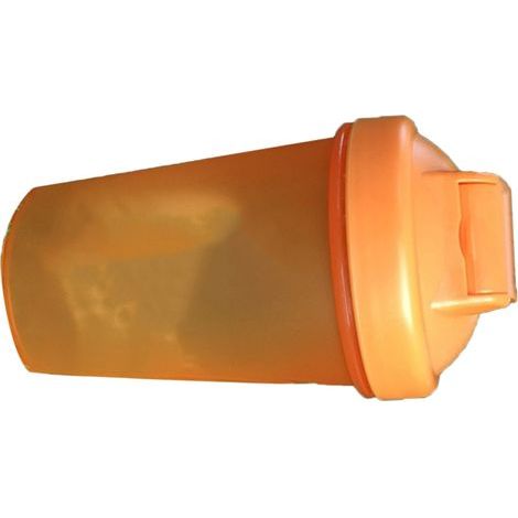 500-ml-Protein-Shaker aus orangefarbenem PP mit Edelstahlkugel (1/5)