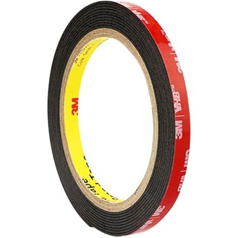 Ruban adhésif double face extra fort Ruban de montage VHB, étanche et résistant aux hautes températures 1 cm  3 m  1,1 mm d'épaisseur (1/5)