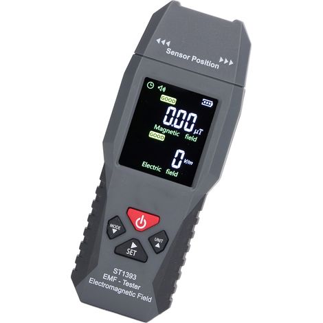 Détecteur de champ électromagnétique portable à écran LCD numérique, appareil de mesure de champ électromagnétique pour l'inspection des champs électromagnétiques à domicile et en extérieur. (1/5)