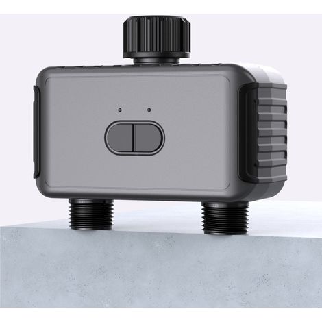 Tuya Wifi BT Système d'arrosage automatique pour jardin, balcon et terrasse, avec détecteur de pluie et contrôleur intelligent à deux zones (1/5)