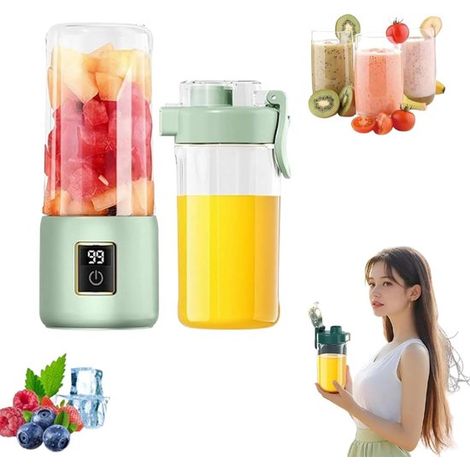 Licuadora portátil: pequeña licuadora para batidos y licuados, licuadora portátil, mini batidora recargable por USB, la oficina y el gimnasio (1/5)