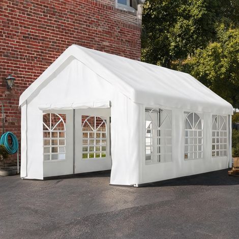 Garage voile en tissu Oxford enduit PE avec double portes (1/5)