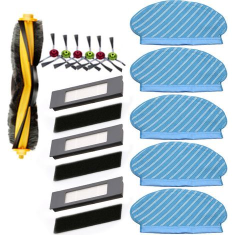 Compatible avec Coors sweeper side brush roller brush cleaning mopping wipe filter t5 filter cartridge kit-15pcs (1/4)