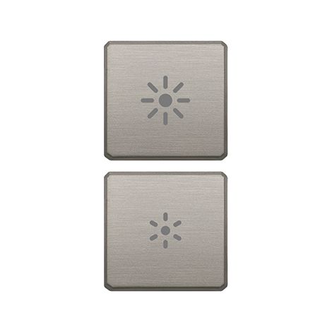 VIMAR - 22751.3.11 Flachdimmer mit zwei Tasten, Nickel