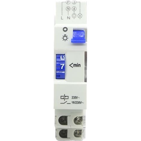 HT8 AC220-240V 16A Timing Range 17minutes Din Rail Electronic Staircase Light Time Switch