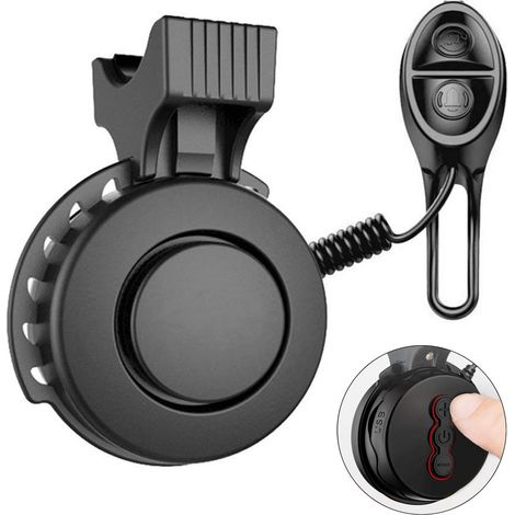 Sonnette de vélo à volume réglable, électrique et rechargeable par USB, pour VTT, vélo de route et BMX. (1/5)