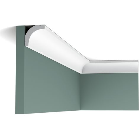 Petite corniche classique avec une simple courbe CB520N - L200 x H3,5 x L3,5 cm - ORAC DECOR (1/2)