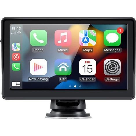 Autoradio Portable 7 Pouces - - B500W - CarPlay - Android Auto - Bluetooth (1/4)