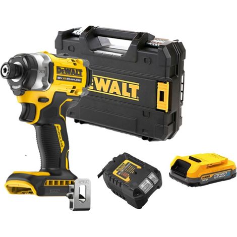 Dewalt DCF860E1T-QW Visseuse à chocs XR 282Nm 18V 1 x 1,7Ah PowerStack + chargeur en Coffret TSTAK