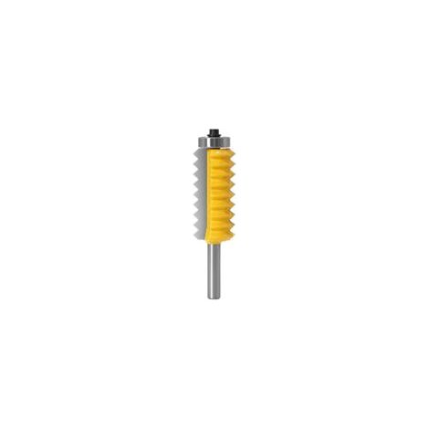 8 mm erhöhter Schaft für Paneel-V-Verbindungen, Keilzinkenfräser für Holzzapfen, Kegelzapfenfräsmaschine für die Holzbearbeitung (8x19x54) - Crezuo
