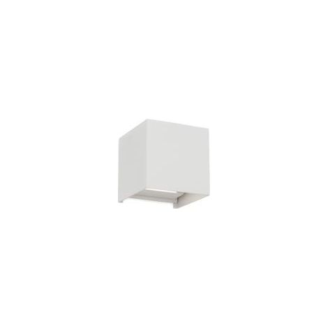 Lámpara de pared Orion CUBE aluminio blanco LED 6W