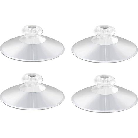 Ventouses de fixation pour étagère de douche (paquet de 4) Plastique PVC de 5 cm (1/4)