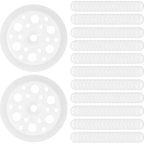 200 Pcs Rondelles Plates en Plastique, Rondelle pour Isolation Discs 46mm, Rondelles en Mousse pour Fixation et le Support de Panneaux Isolants