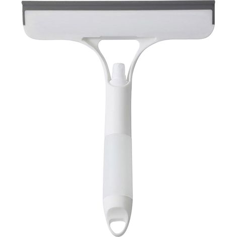 Raclette Douche 3 en 1 Blanche avec Pulvérisateur, Raclette Vitre sans Traces avec Frottement Et Pulvérisation, Multifonction Nettoyage Vitre pour Salle De Bain Cuisine Voiture Miroir (1/5)
