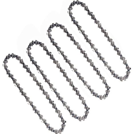 4 Pièces Chaînes De Tronçonneuse 6 Pouces 1/4 Pouces Compatibles Mini Tronçonneuses électriques Sans Fil 6 Pouces 37 maillons d'entraînement 15cm (1/4)