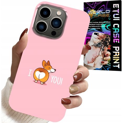 Custodia per iPhone 15 PRO MAX - motivi divertenti I love YOU cuccia per cani (1/5)
