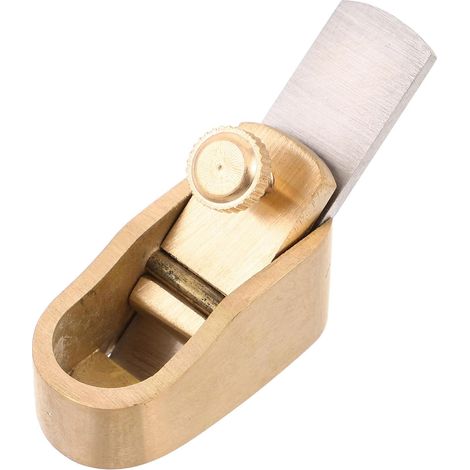 Mini Rabot à Pouce Design Compact et Ergonomique en Laiton pour Violon Outil Précis pour Travail du Bois et Fabrication sur Site de Lutherie (1/5)