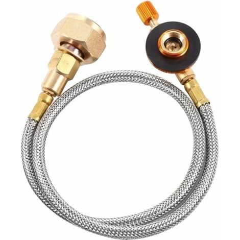 Adaptateur de Tuyau de Bouteille de Propane Connecteur de Réservoir de Propane Remplacement du Convertisseur de Réservoir de Gaz pour Le Camping en Plein Air-LIAIKI (1/5)