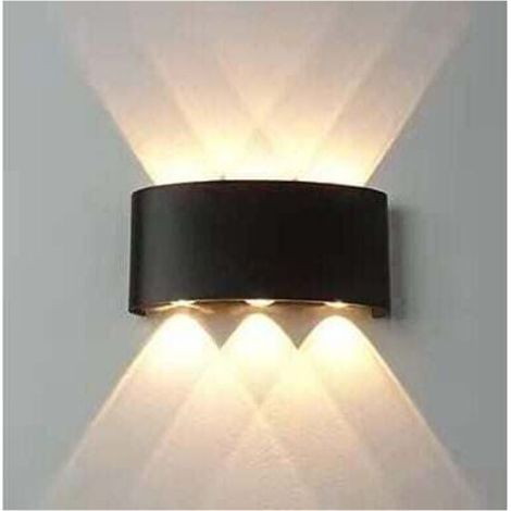 Appliques murales, lampe murale extérieure étanche éclairage de jardin aluminium intérieur chambre salon escalier couloir applique murale