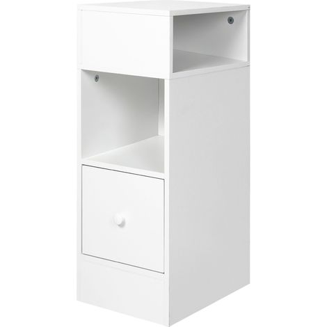 Levede  Bedside Tables Modern Nightstand White Storage Drawer Shelf for Bedroom