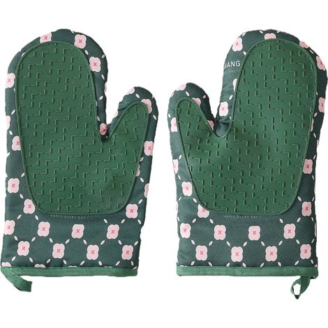 1 Paire Gants de cuisine, Résistance 300°C, Longueur 26cm, Protection avant-bras, Cuisson four et pâtisserie (1/5)