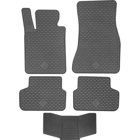 Alfombrillas DOMA 222454FL + funda 251992 - BMW Serie 5 G30/G31 2017 - Montaje en llantas de aleación MS+BMW con cierre de velcro delantero