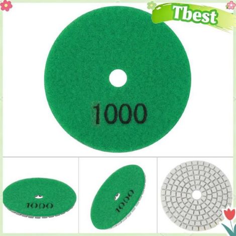 Tbest meule de polissage diamant Tampon de polissage diamant rond de 3 pouces, disque de quincaillerie meuleuse 800 1000 grains (1/5)