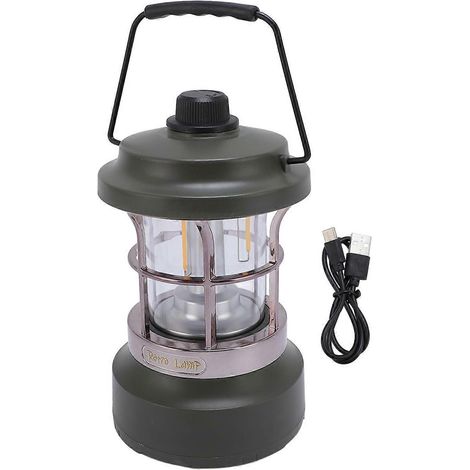 Lanterne de camping rechargeable, guirlande lumineuse de 15 m, rangement rapide, résistante à l'eau IPX4, portable, appareil photo 2 en 1