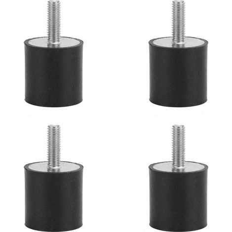 Supports Anti-Vibration En Caoutchouc - Isolateurs De Chocs M6x18 Pour Machines Lourdes Et Équipements Industriels - Lot De 4 (1/5)