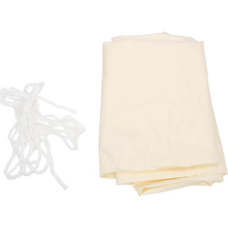 Voile d'ombrage triangulaire imperméable blanc lait 90% anti-UV pour terrasse jardin cour (1/5)