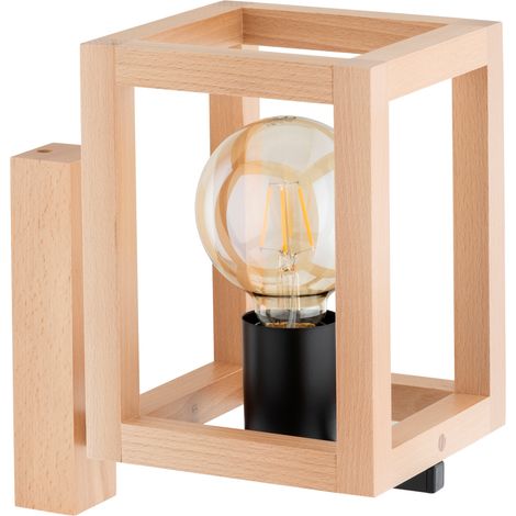 Applique murale scandinave bois clair E27 15W PAKO (1/3)