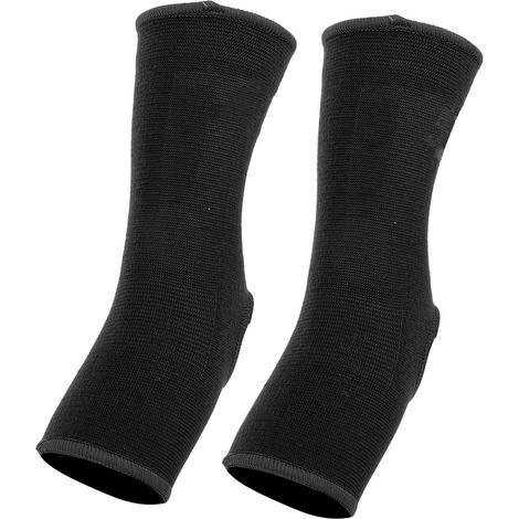 1 paire de protège-chevilles de sport pour Sanda, Muay Thaï, Boxe, Karaté, Taekwondo, noir, taille L (1/5)