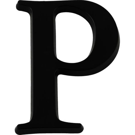 Lettre P Noire Hauteur 60mm - 4622682 (1/2)