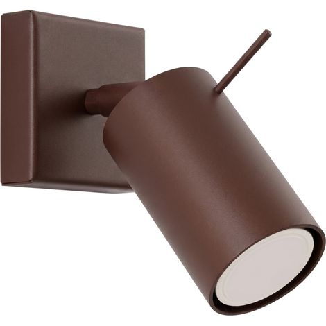 Wandleuchten RING braun 1xGU10 8cm Stahl Sollux (1/5)