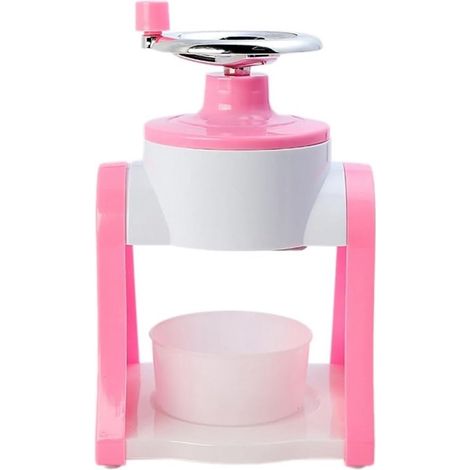 Mini máquina manual para hacer hielo raspado con manivela, máquina portátil para hacer conos de nieve, hielo raspado y batidos (1/5)