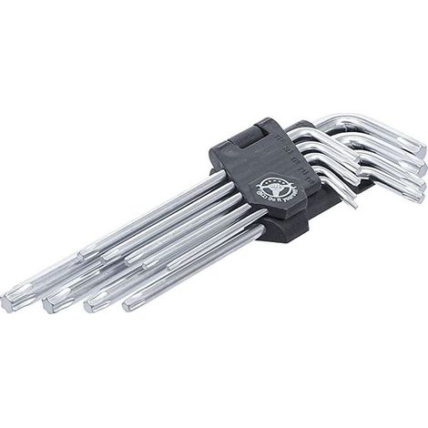 Jeu 9 cles males bgs diy profil torx de t 10, 15, 20, 25, 27, 30, 40, 45, 50 (1/3)