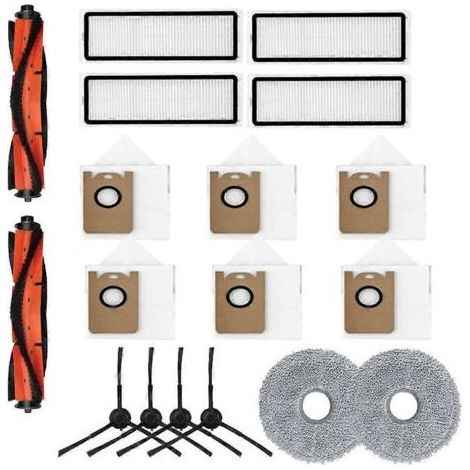 Kit d'accessoires pour aspirateur robot RV3 : sacs à poussière, filtre HEPA, brosse principale, kit de pièces de rechange (1/5)