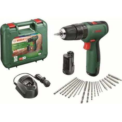 Perceuse a percussion Bosch - EasyImpact 1200 (2 batteries 12V, 1 chargeur, 1 embout de vissage double) - PowerForAll (1/5)