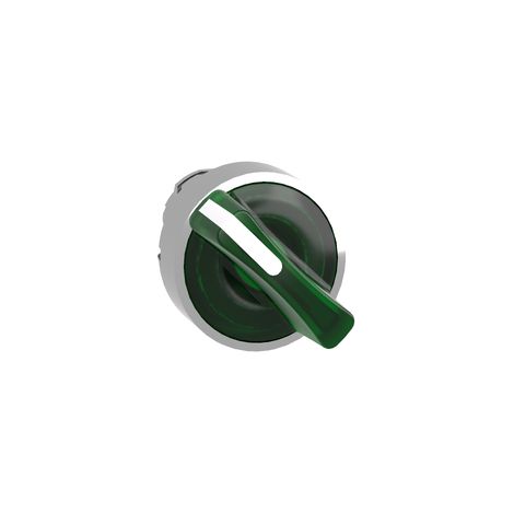 Testa selettore luminoso - 2 posizioni  22 - verde- per LED universale