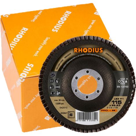 Disco abrasivo lamellare 115 mm K40, 10 pezzi.